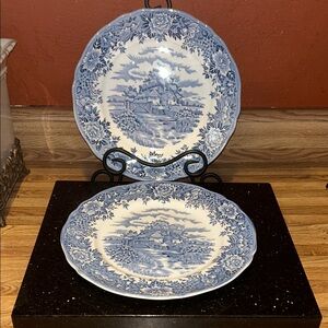 English Village by Salem China Co. Olde Staffordshire Dinner Plate Salem England